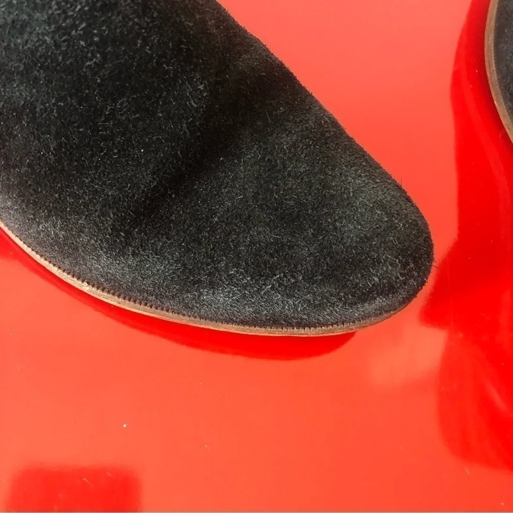 Madewell Cait Leather Suede Side Zip Ankle Bootie